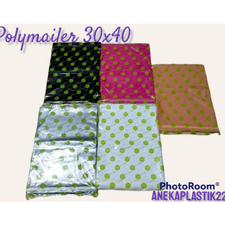 

KODE P65W Plastik polymailer plastik packing lem 3x4