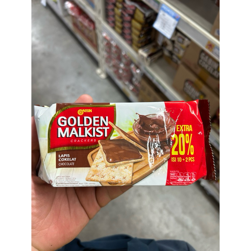 

Nissin Golden malkist crackers 120gr chocolate