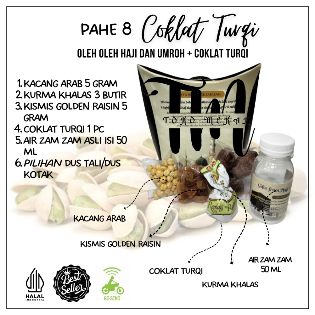 

Paket Oleh Oleh Haji Umroh Souvenir Dus Paperbag Isi Air Zam Zam Kurma Kismis Coklat Arab