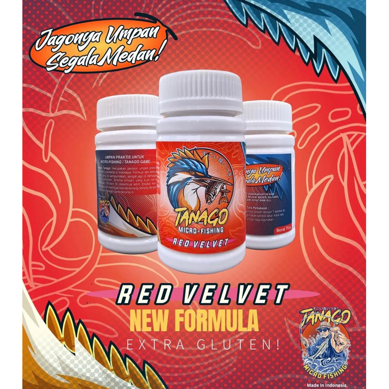 Umpan | Pelet TANAGO RED VELVET EXTRA GLUTEN 70GR