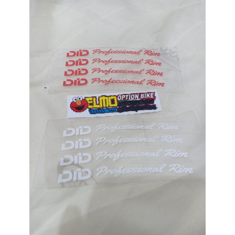 Stiker velg did professional rim japan thailand uv premium