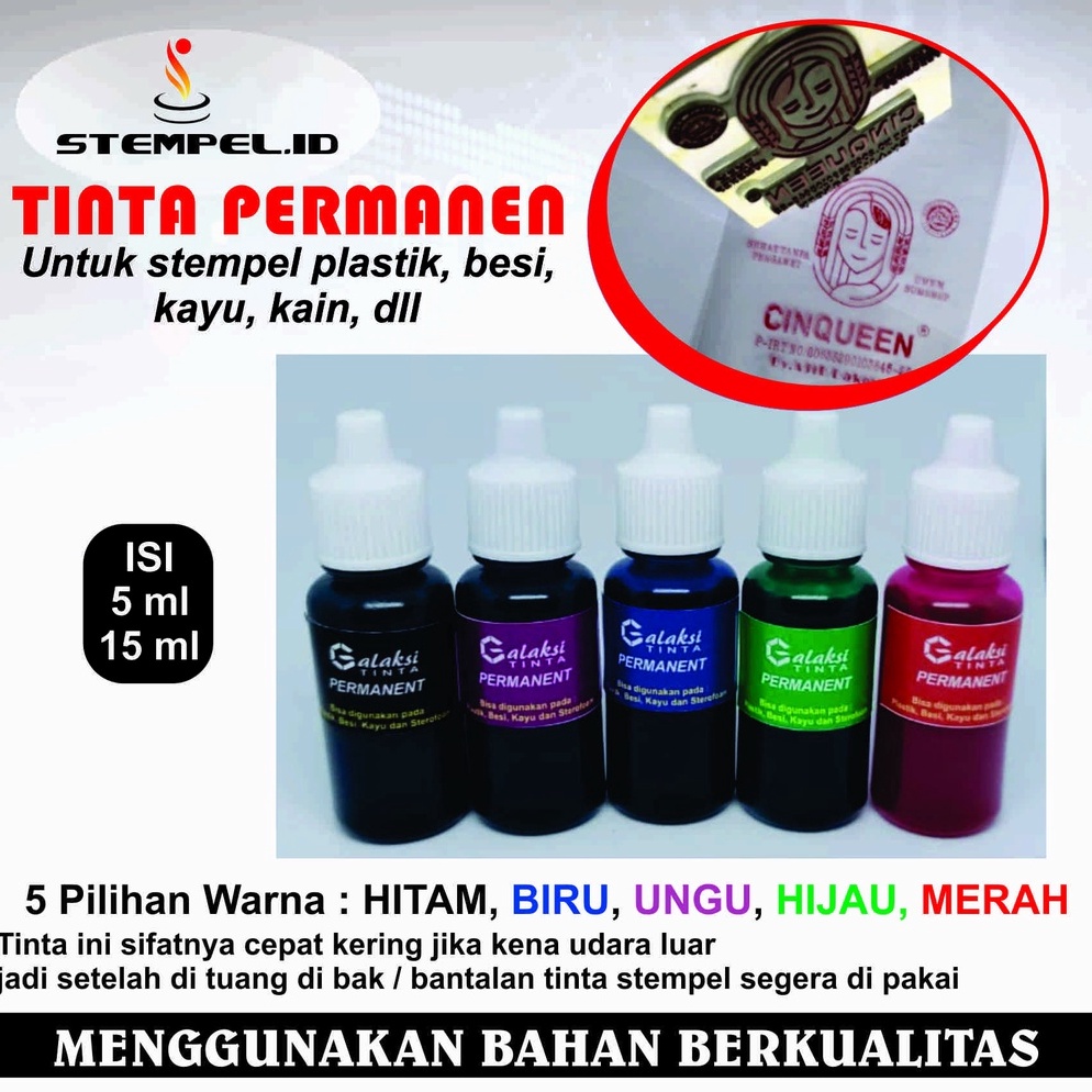 

KODE N32K Tinta Stempel Custom Permanen Stempel Plastik Stempel Gelas I Bak Bantalan Tinta