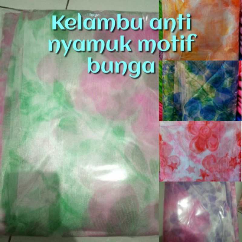 KELAMBU MOTIF BUNGA 200X200 KELAMBU TIDUR KELAMBU NYAMUK  KELAMBU GANTUNG KELAMBU JUMBO KELAMBU KOTA