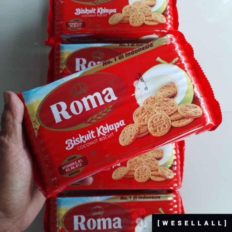 Roma Biskuit Kelapa 300 gr | Roma | Roma Kelapa | Biskuit | Biskuit Kelapa
