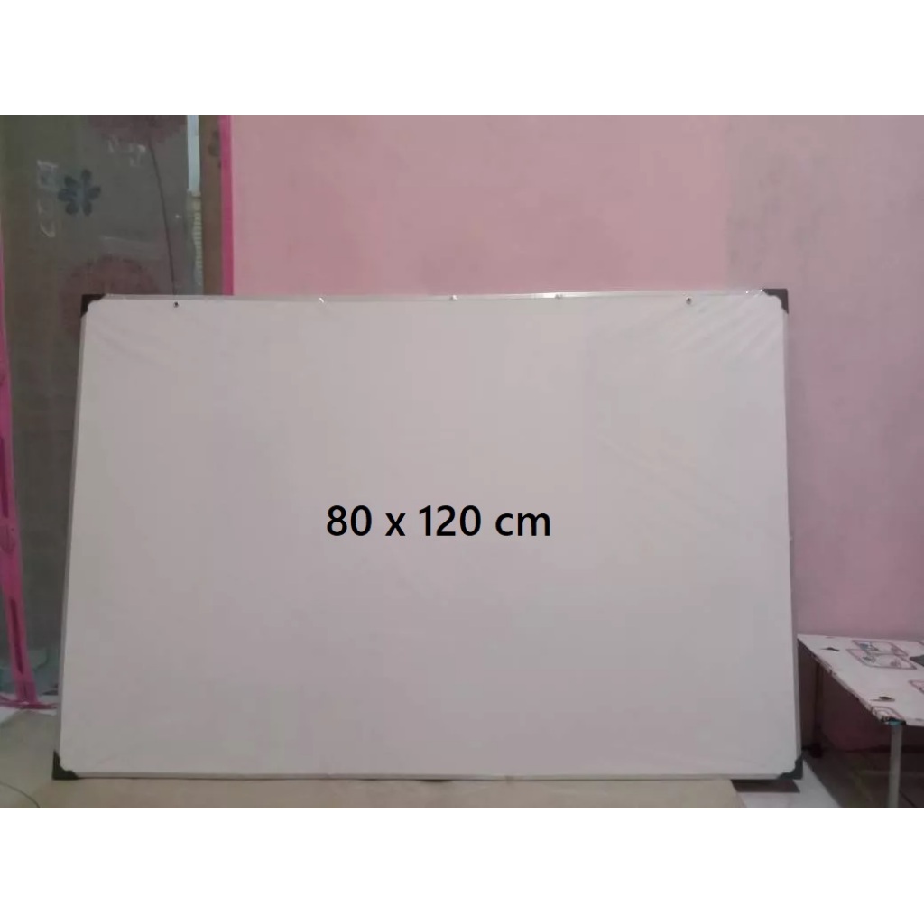 

Whiteboard 80 x 120 cm papan tulis sekolah 80 x 120 cm