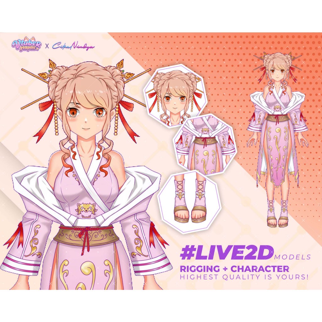 Dapatkan VTuber Live2D Model Terbaik untuk Streaming Berkualitas, VTuber Model Dinamis, Vtuber Komis