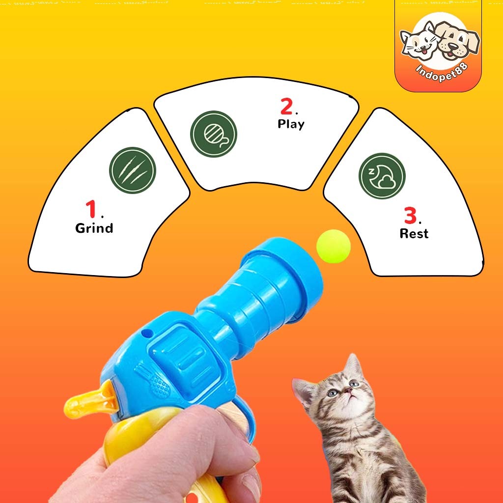 COD Mainan Pistol Pistolan Kecil Untuk Hewan Peliharaan kucing mainan untuk kucing maenan kucing