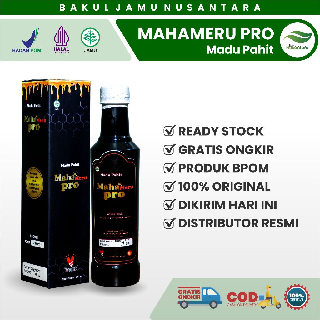 

Mahameru Pro Madu Pahit Plus Herbal 100% Original