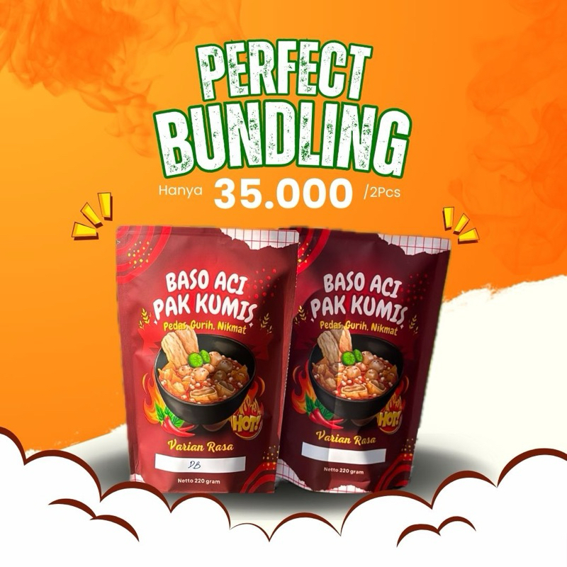 

2 Pcs Baso Aci Khas Garut Premium Baso Aci Pak Kumis