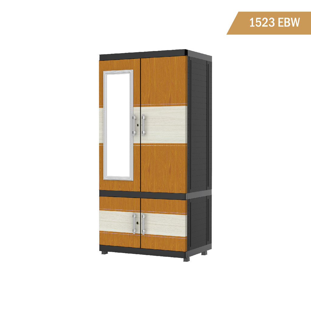 LEMARI PLASTIK NAIBA 1523  KACA