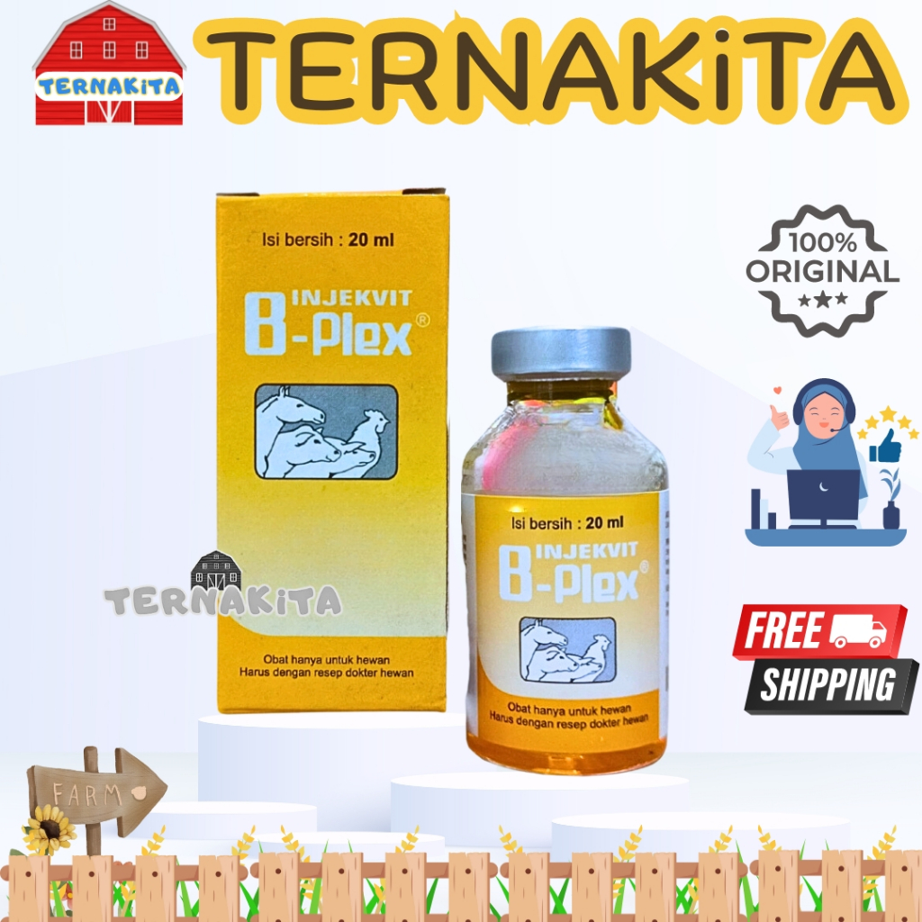 INJEKVIT B PLEX B KOMPLEKS 20 ml MEDION - Tingkatkan Produktifitas dan Imun Hewan B Komplek B Comple
