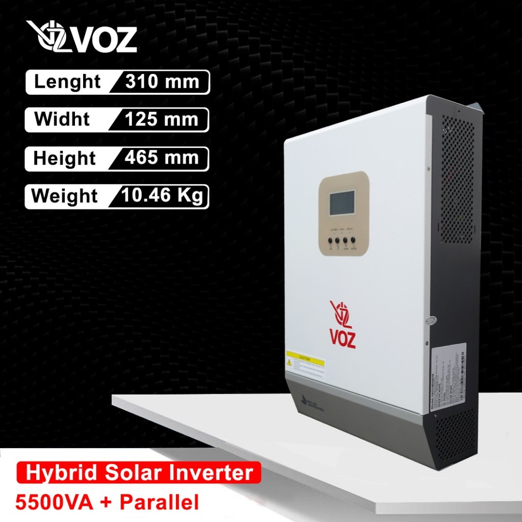 Promo Voz Hybrid Solar Inverter 5.5Kva - 5500W Paralel - Panel Surya Hybrid Inverter Voz Hybrid