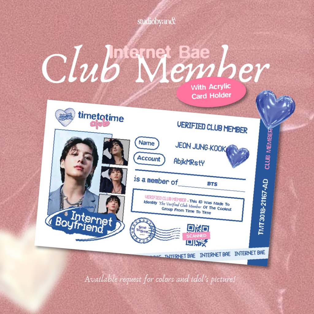

PO! ♡ Verified Time To Time Club Member ID Card Holder CUSTOM | K-POP, Pop Culture fanmade merchandise (Gift Idea, Ide Hadiah) by studiobyand