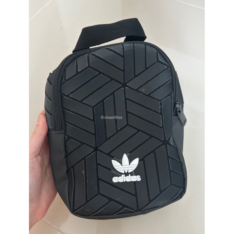 (READY) Adidas Black 3d Mini Backpack Originals