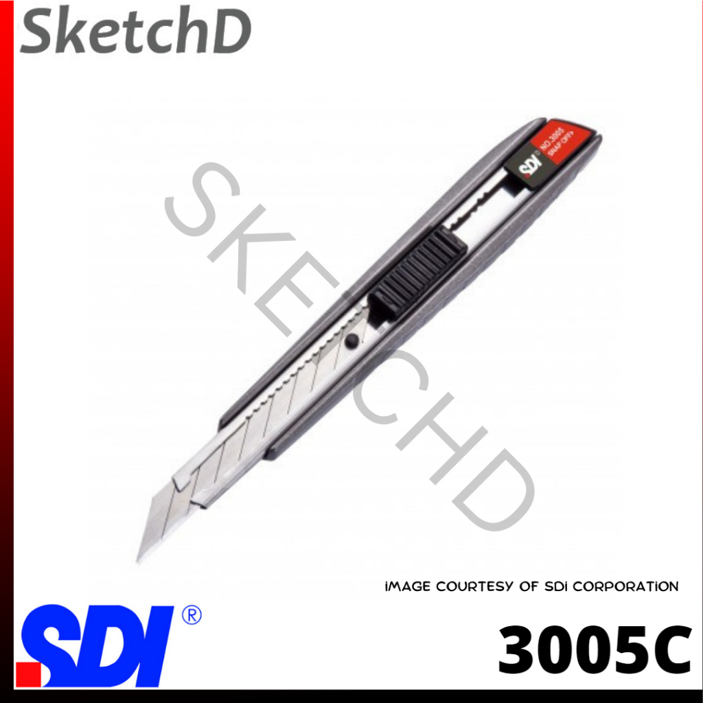 

Pisau Cutter Body Metal Kualitas Terbaik SDI Knife 3005C