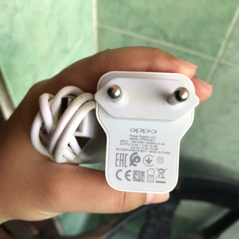 Charger Oppo A92 A9 2020 Fast charging USB type C original bawaan hp