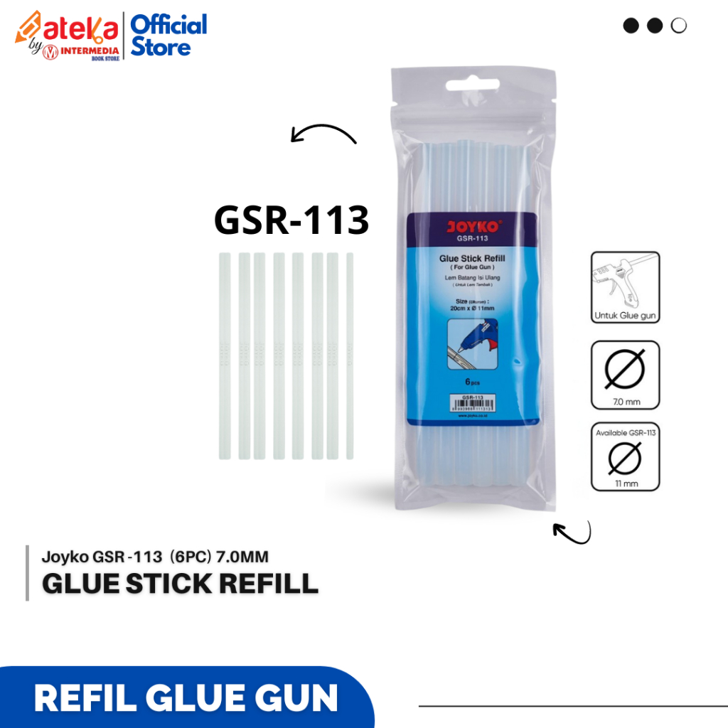 

Refill Lem Bakar Isi Lem Tembak Joyko GSR-113 - 6 PCS