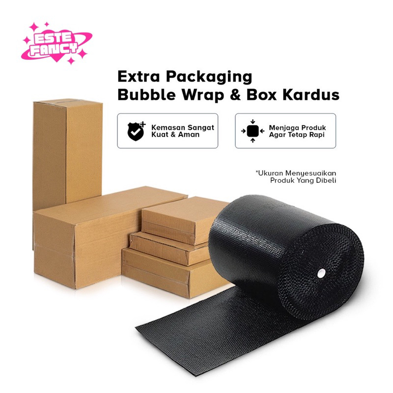 

[ST] TAMBAHAN PACKING BUBBLE WRAP/BOX KARDUS MENJAGA PAKET SEPERTI MENJAGA HATI UNTUKNYA