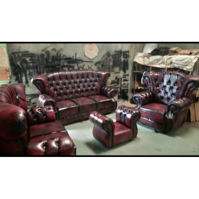 Sofa Impressa Jaguar Maroon (sandaran tinggi)