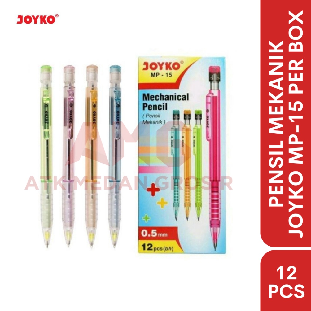 

KODE J94N PENSIL MEKANIK JOYKO MP15 5MM PER LUSIN 12PCS