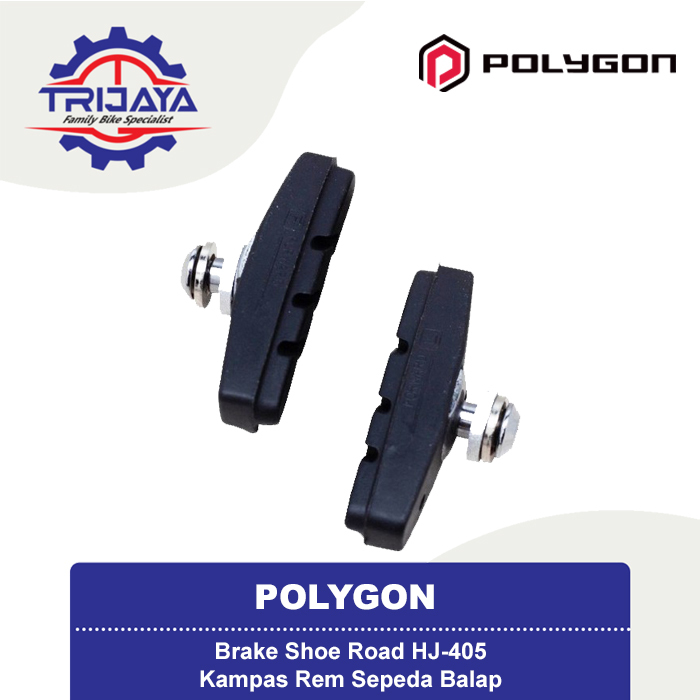 Polygon Brake Shoe Road HJ-405 Kampas / Karet Rem U-Brake Sepeda Balap