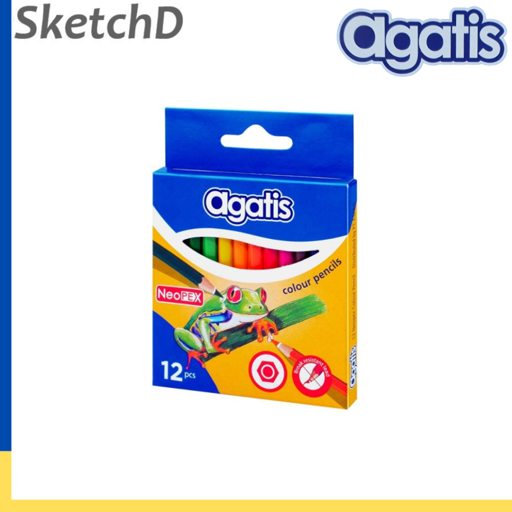 

Pensil Warna Agatis 12 color pendek - Colouring Pencil