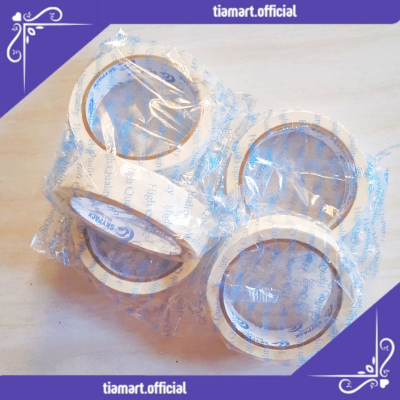 

[PCS] Lakban Isolasi Solasi Kertas 2,4cmx20 Yard