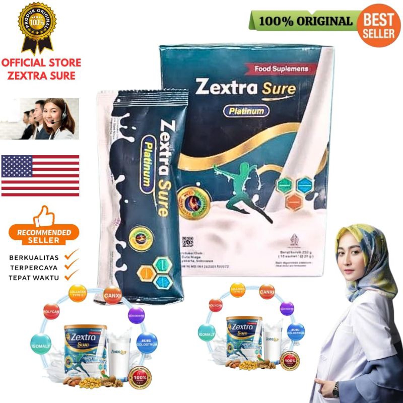 

ZEXTRA SURE PLATINUM Original Susu Untuk Masalah Tulang Sendi Terbaik
