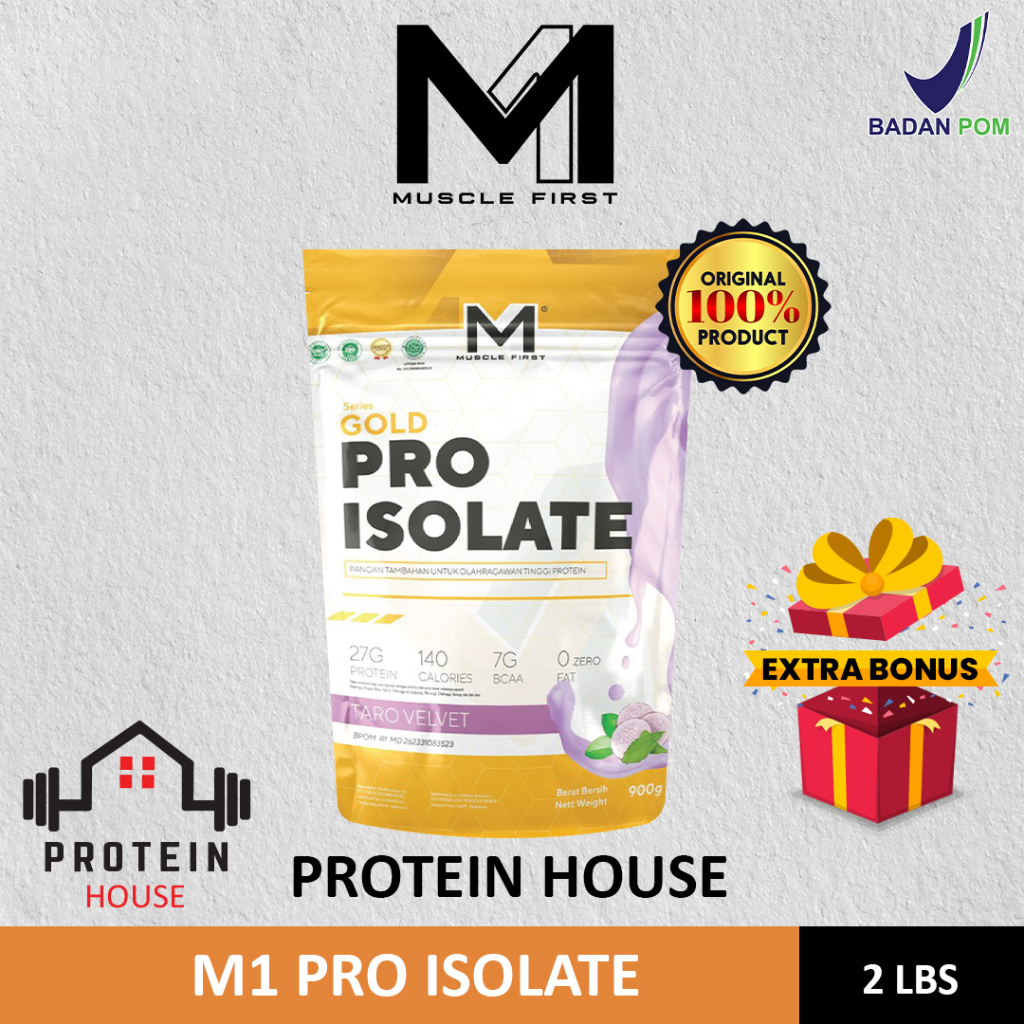 M1 Musclefirst gold Pro Isolate 2lbs / m1 pro isolate 2lbs - BPOM Halal