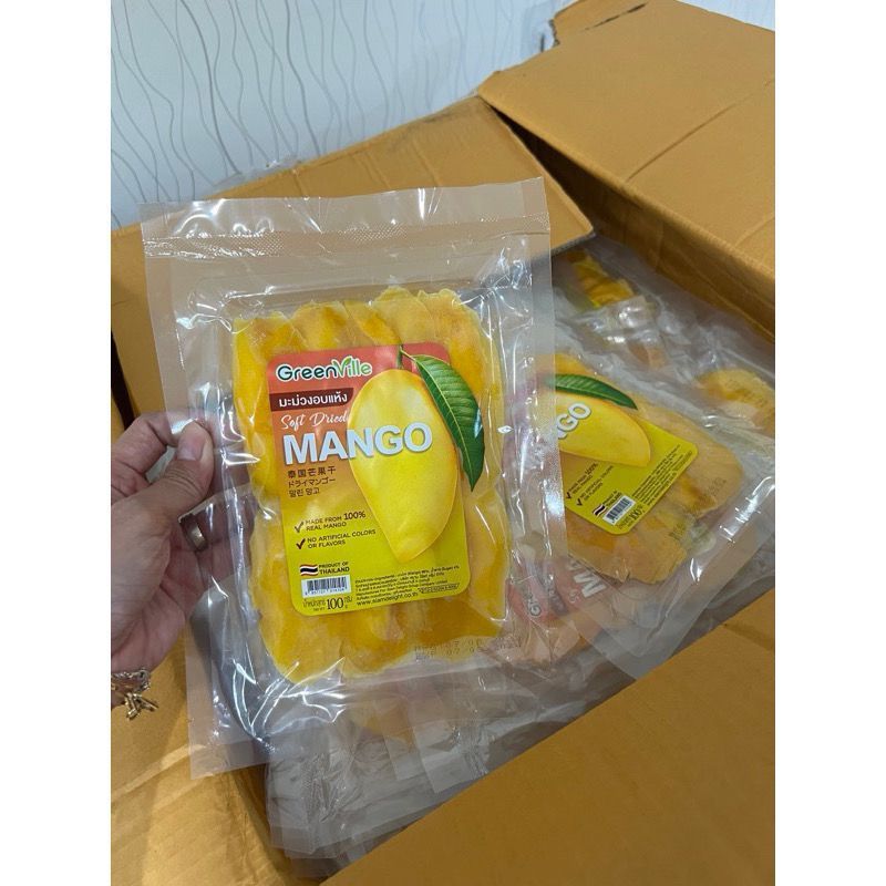 

READY Dry Mango 100gram Green Ville, Dried Mango Asli BKK