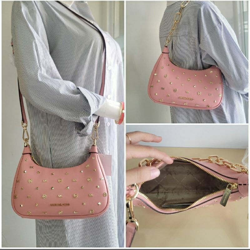 Ready MK Cora medium zip pouchette.35F3G4CU6Y 22-15x12x6cm, Primrose