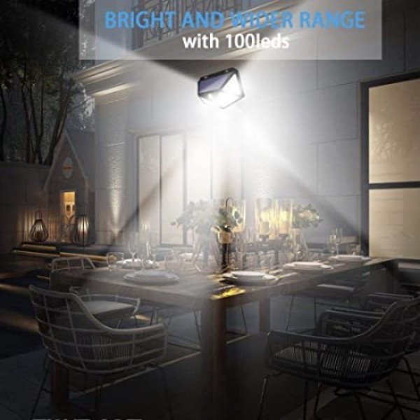 Lampu Taman 100 LED Solar Tenaga Surya Dengan Sensor Gerak Lampu sensor Tenaga Surya 100 LED