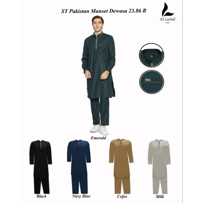 Setelan Pakistan Manset Dewasa 23.86 B Al Luthfi