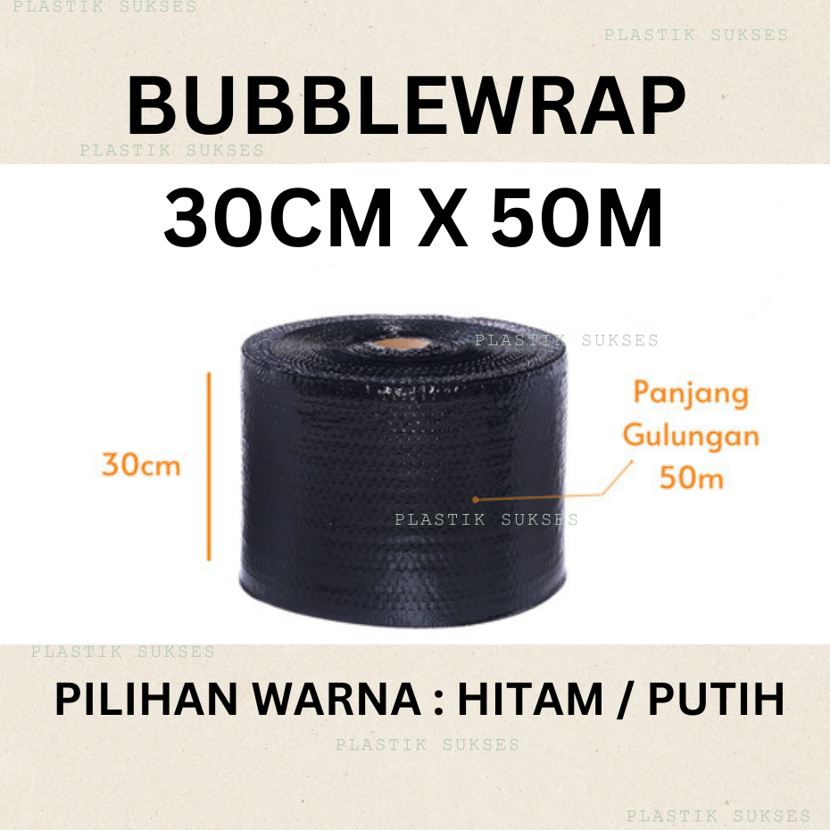 

Bubble Wrap 30CM x 50M - Panjang 50 meter , Lebar 30 CM ( Jamin Tebal ) MTAP