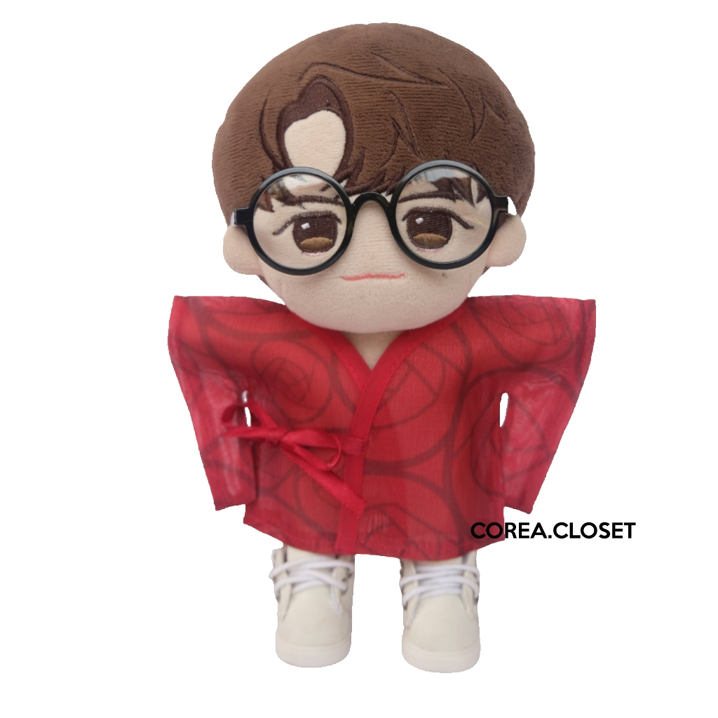 READY STOCK 20cm svt plush doll upset boneka Kpop Jual baju boneka   -  Hanfu male - Red Ver baju ke