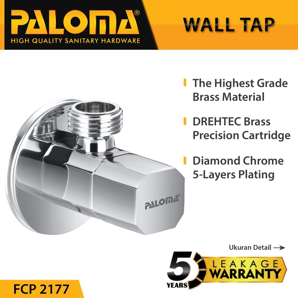 PALOMA FCP 2177 Stop Kran Kran Tembok Air Jet Shower Valve