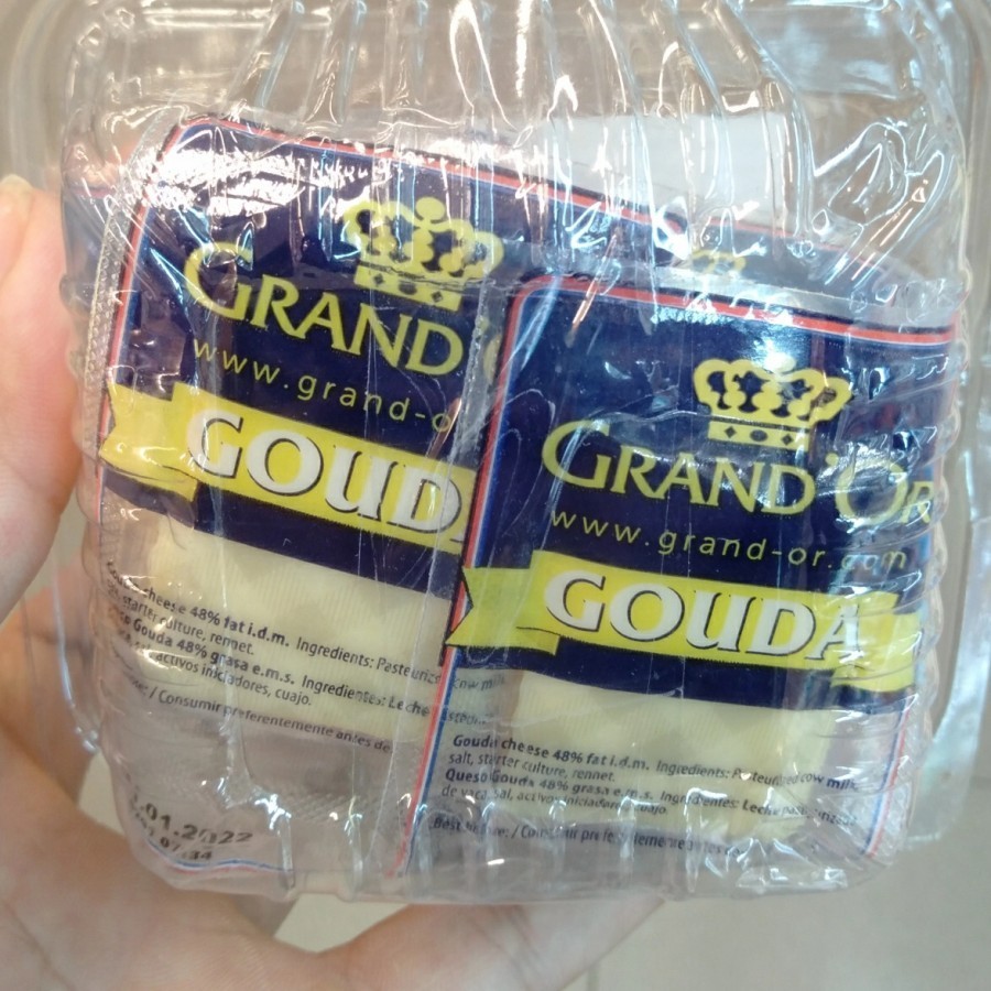

Grandor mini gouda keju 6pcs Cheese Holland 6x20g