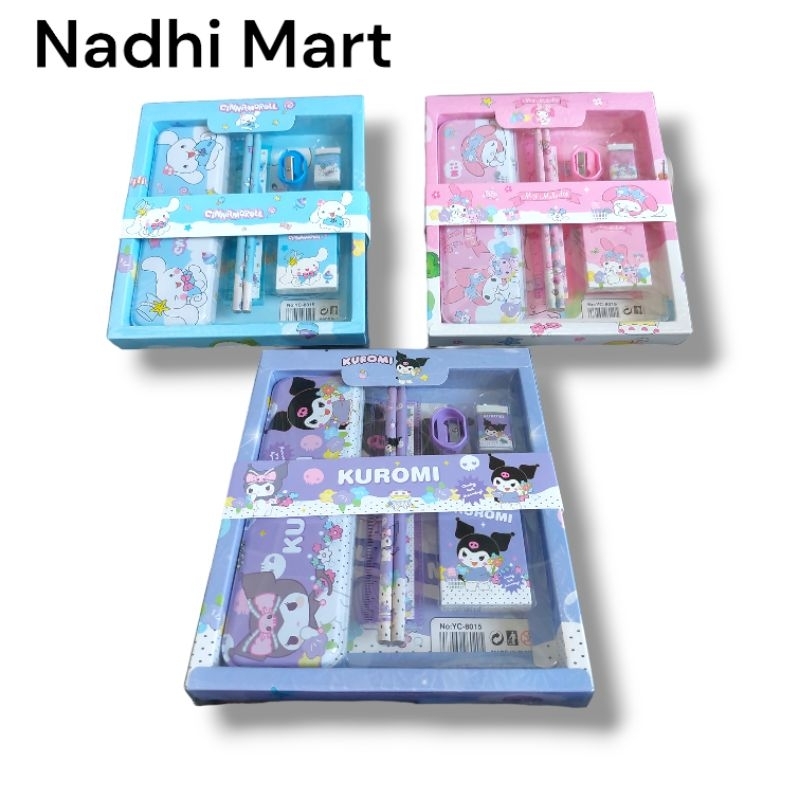 

PAKET ALAT TULIS ANAK SANRIO / STUDY SET YOYO-8008/8015 (20/160)