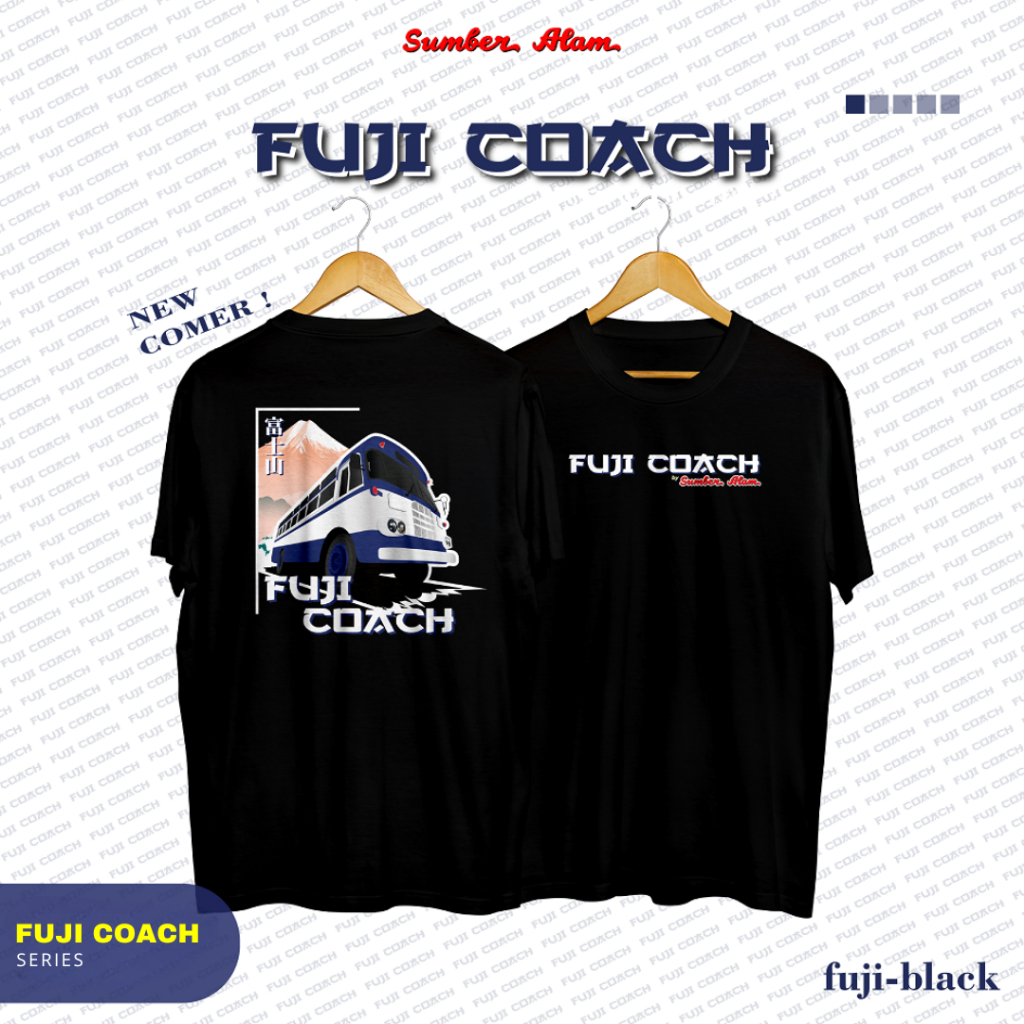 Kaos Hitam Nissan Fuji Coach Bismania Sumber Alam Baju Komunitas Bus Kualitas Distro Premium Origina