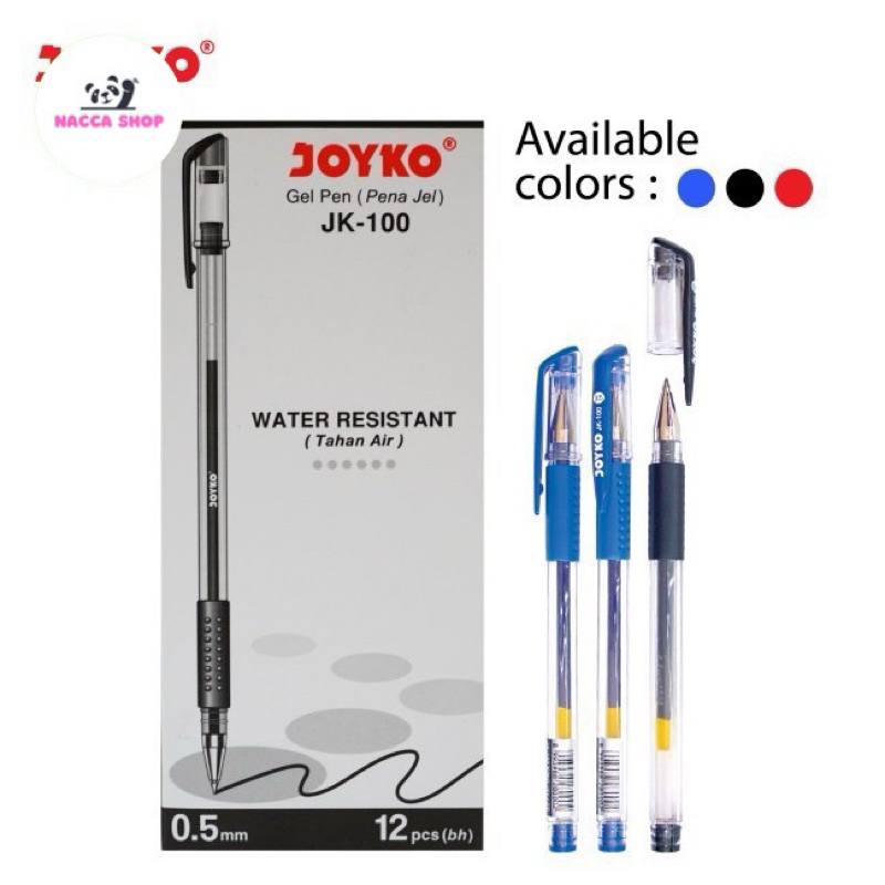 

Pulpen Joyko JK-100 / JK-100NT 0.5mm / Ballpoint Joyko Jk100 / Jk 100 NT / Gel Pen / Pena Jel Eceran Satuan
