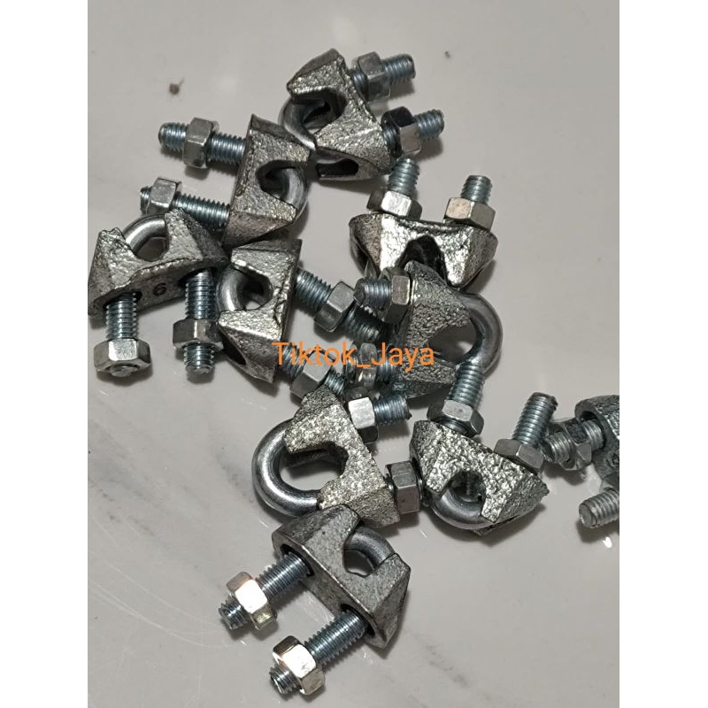 Klem kuku macan klam seling ukuran 6mm 1/4"