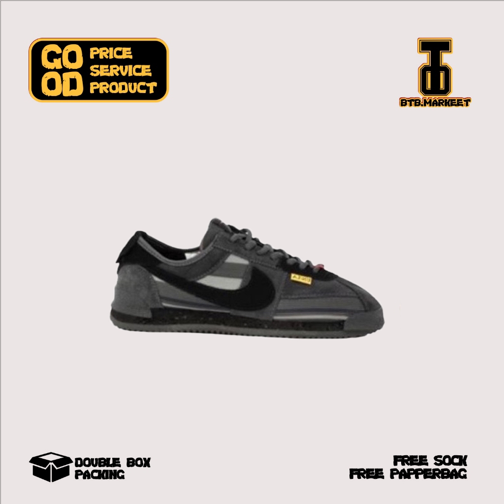 BTBMarkeet Union LA x Nike Cortez Dark Grey Black