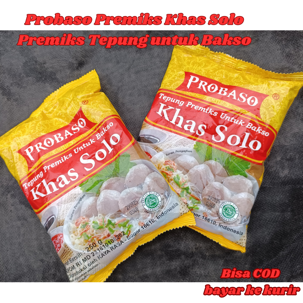

Tepung bakso PROBASO PREMIKS Khas solo 100% Halal