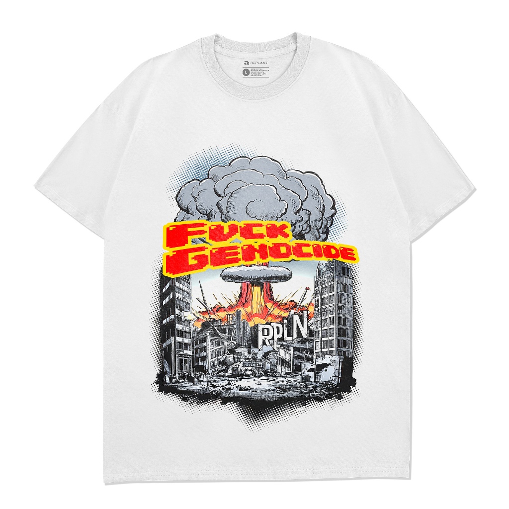Replant - Tshirt Fvck Genocide White