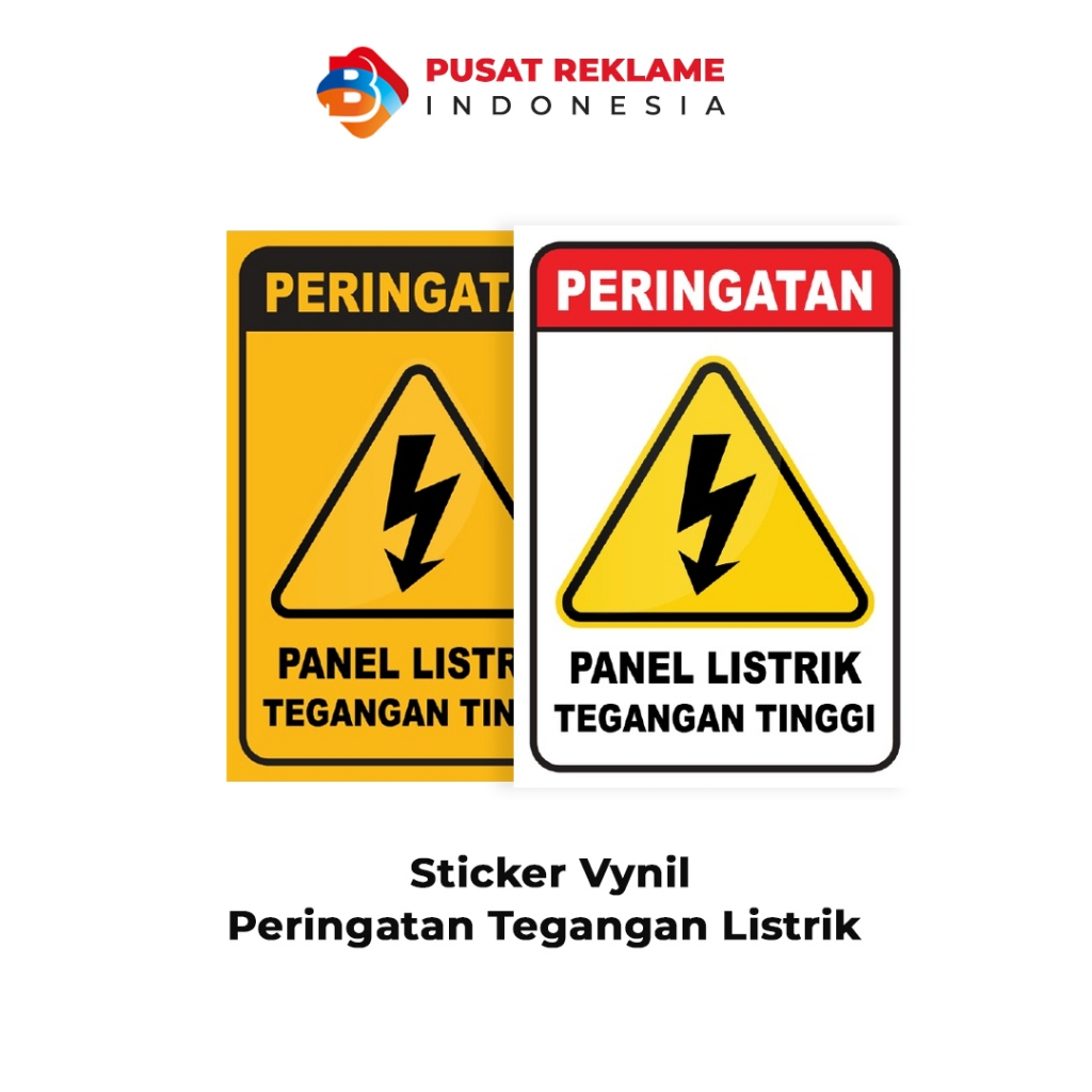 

Sticker Peringatan Tegangan Listrik