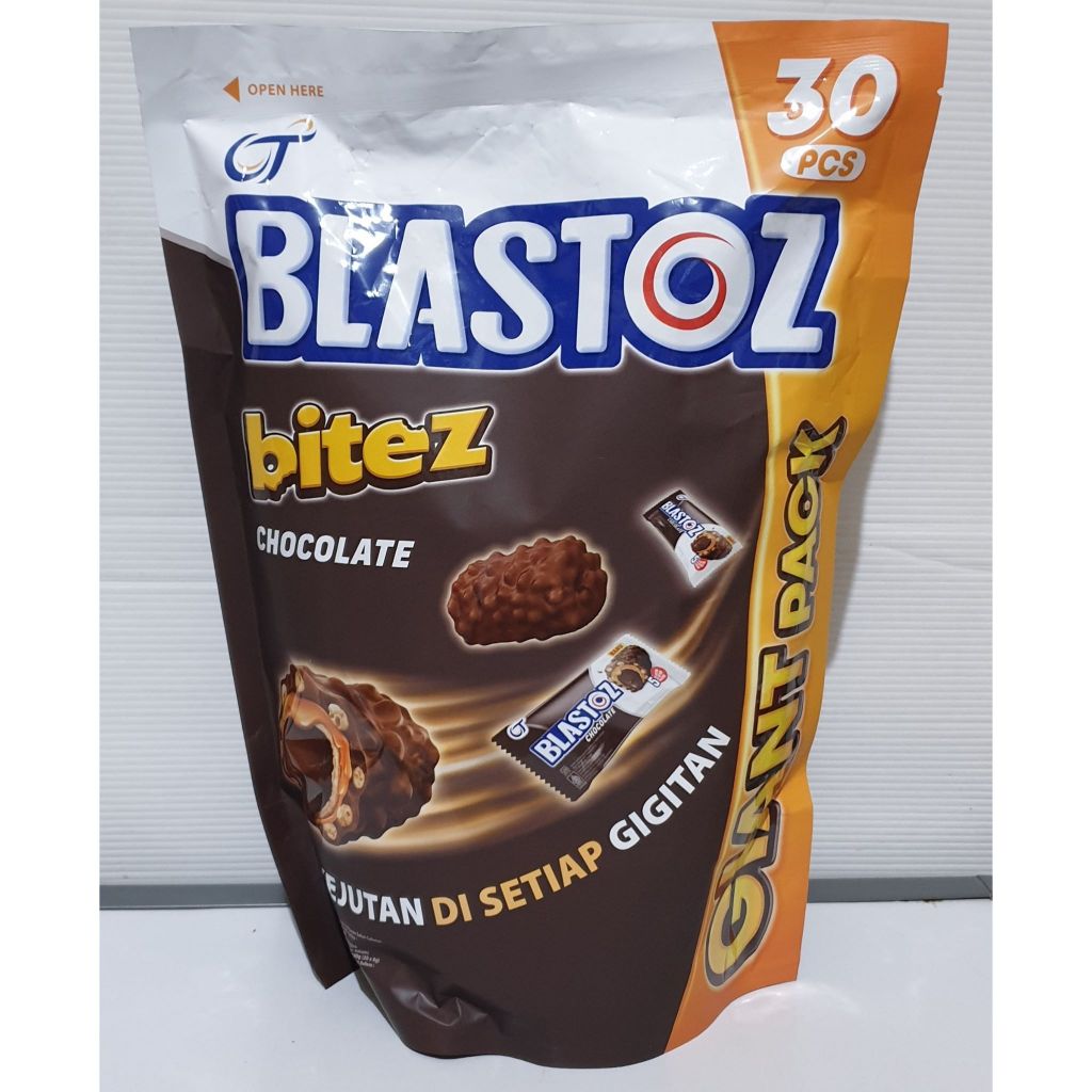 

BLASTOZ BITEZ CHOCOLATE GIANT PACK ISI 30 PCS