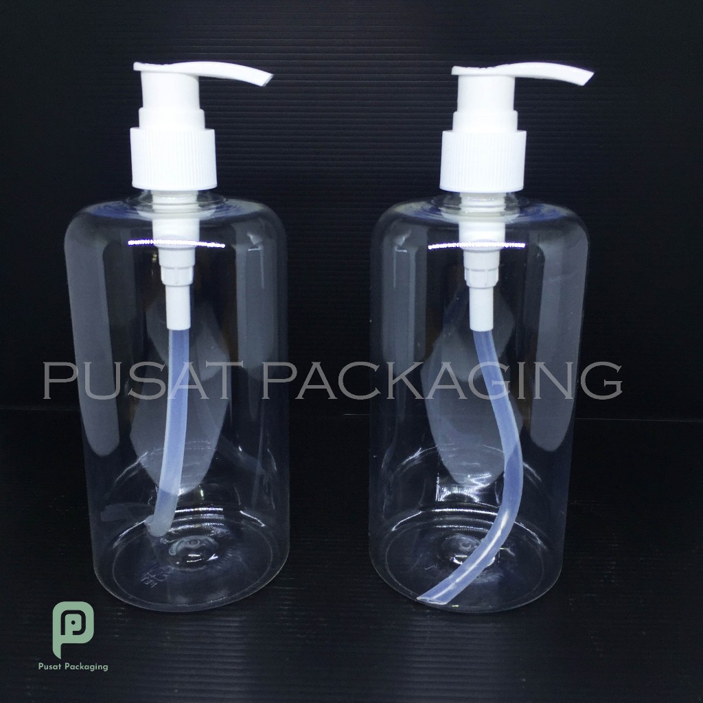 Botol Pump 500 ml PET / Botol Sabun Cair 500ml / Botol Handsanitizer / BPMP500