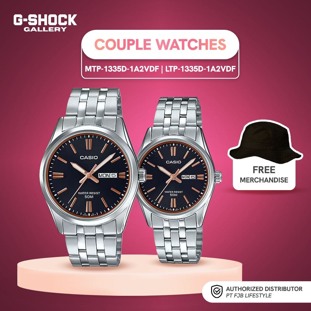 Jam Tangan Couple Casio MTP-1335D-1A2VDF x LTP-1335D-1A2VDF