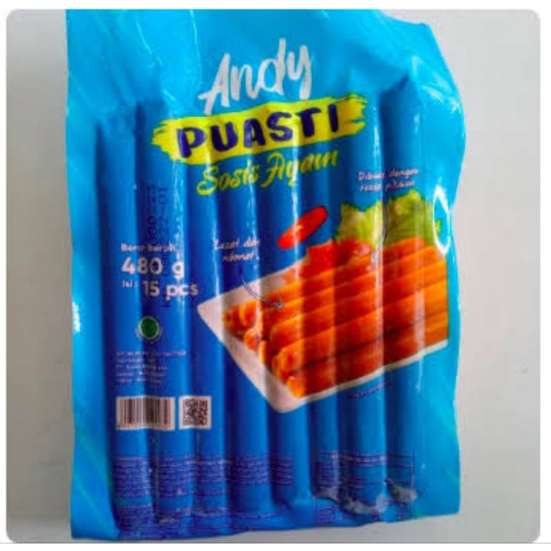 

Andy Sosis Ayam 480g (isi 15 pcs)