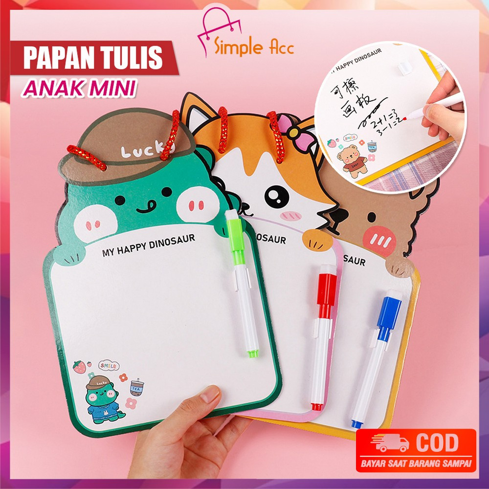 

DO-M353 Mainan Edukasi Papan Tulis Mini Anak Karakter Lucu Free Spidol Bisa Dihapus dengan Tali Gantung / Mini Board Toy Papan Tulis Anak Karakter